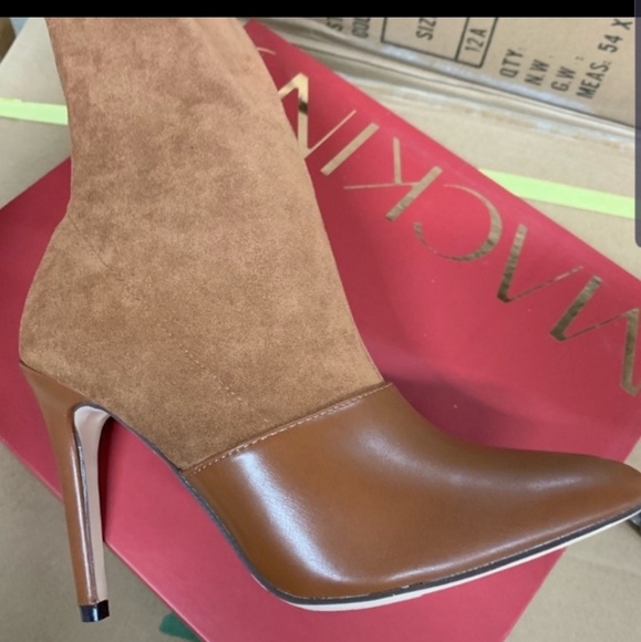 Makin Tan Over the Knee Boots - Picture 2 of 4
